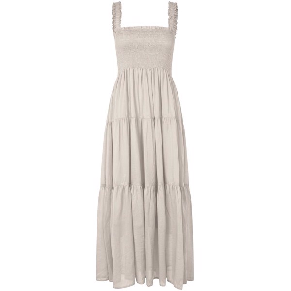 NudaLL Maxi Dress SL Creme