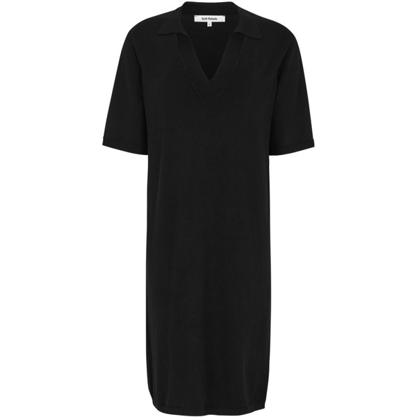 SRLea SS Polo Knit Dress Black