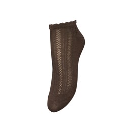 Crochia Cotta Short Sock - Hot Fudge Brown