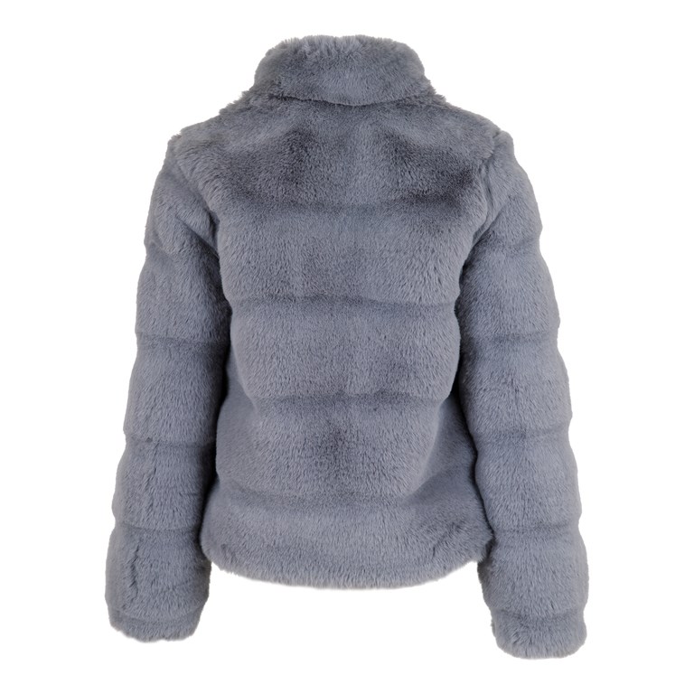 Svig dusin Bandit Neo Noir Caja Faux Fur jacket light blue
