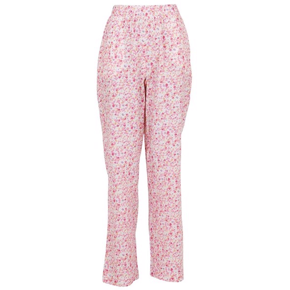 Zena Summer Floral Pants light pink