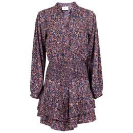 Magda Petite Flower Dress Blue