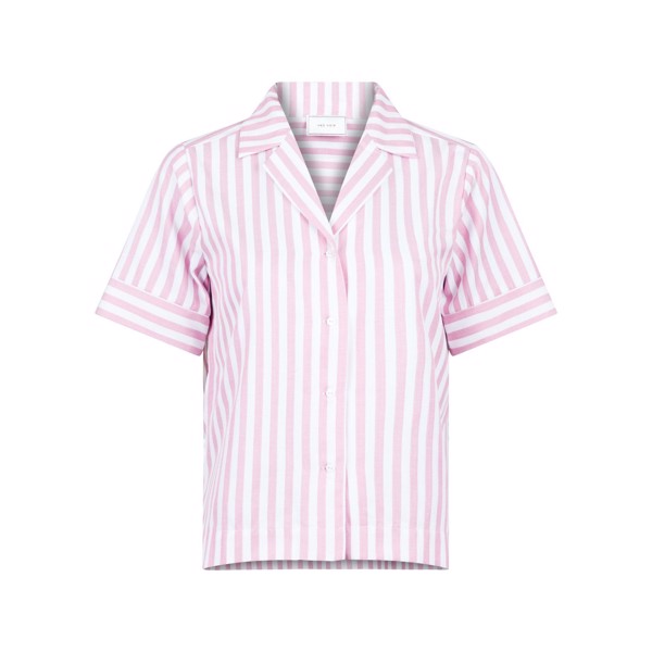 Skin Joel Big Stripe Shirt Light Pink