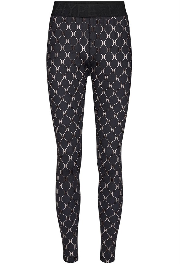 Printed Leggings Black Sand