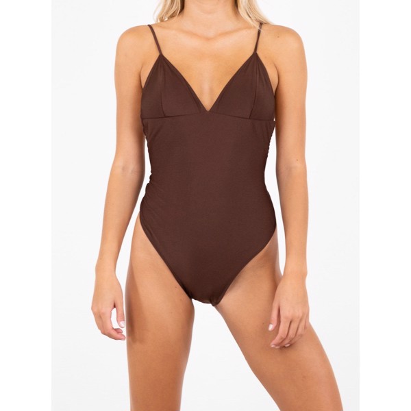 Skin Shell Swimsuit Brown
