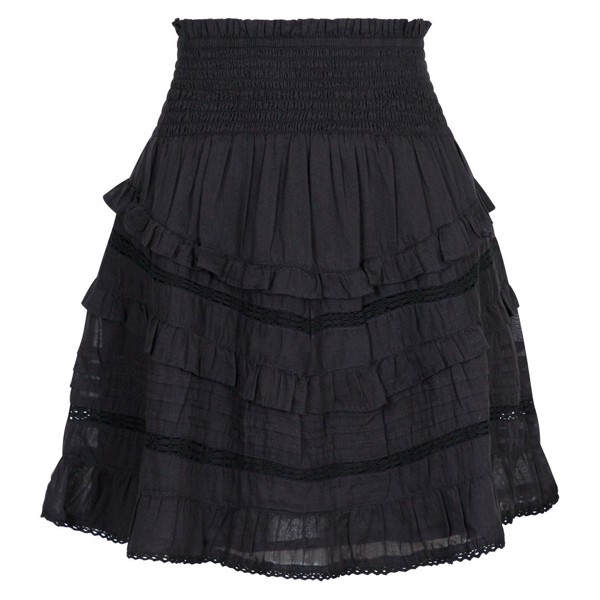 Donna S Voile Skirt Black