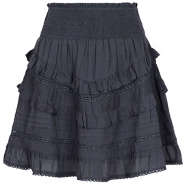 Donna S Voile Skirt Dark Grey