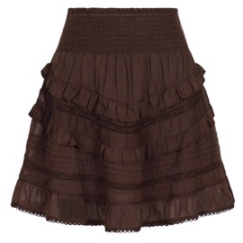 Donna S Voile Skirt Mocca