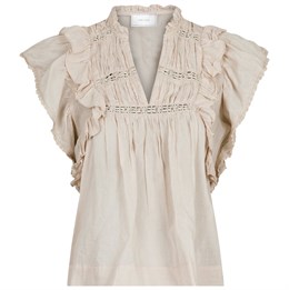 Jayla S Voile Top Sand