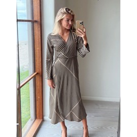 Amber Mix Lines Dress