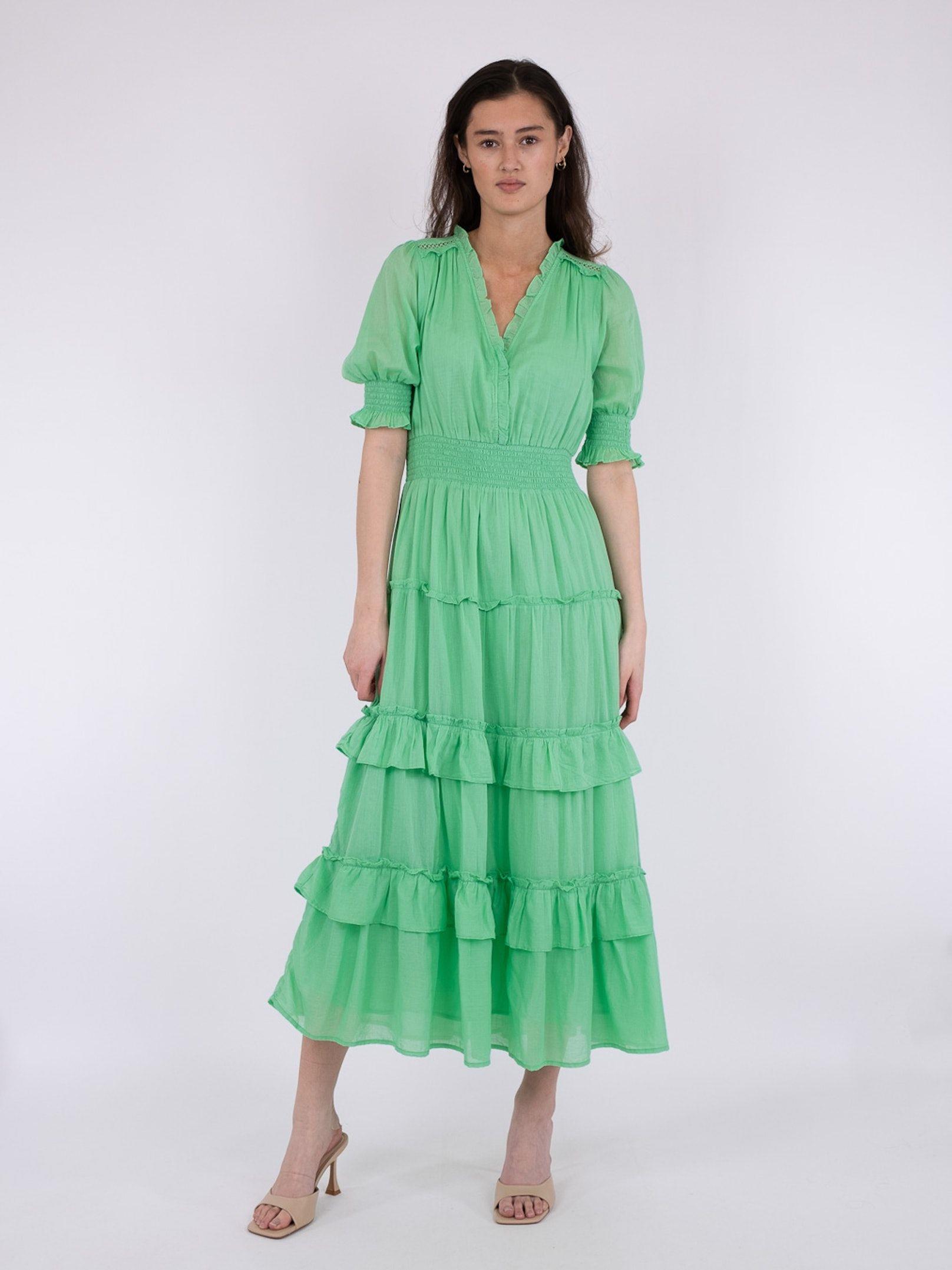 Noir - S Voile Dress Apple Green