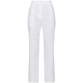 Alice Heavy Linen Pants White