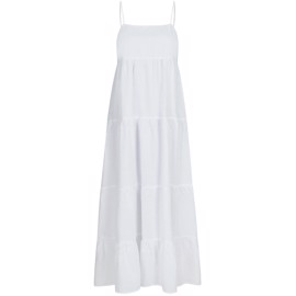 Haily Linen Dress White