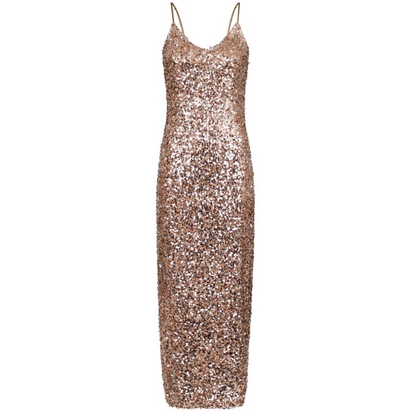 Lydia Sequins Dress Toffee