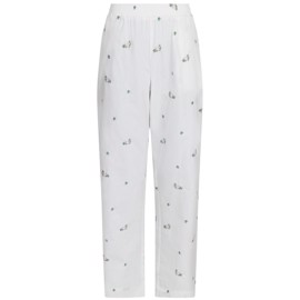 Astra Clean Flower Pants White