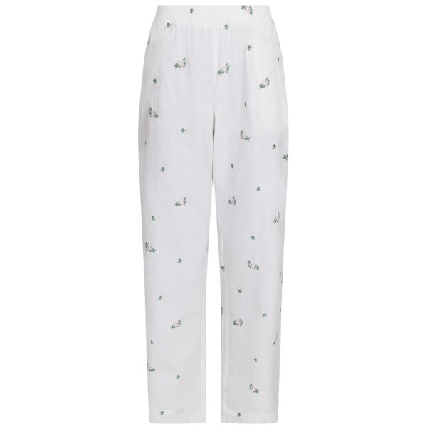 Astra Clean Flower Pants White