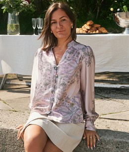  Massima Paisley Border Blouse