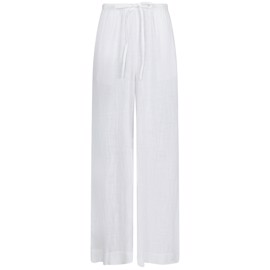 Lissabon Soft Linen Pants White