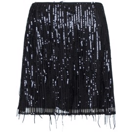 Miva Sequins Skirt Black