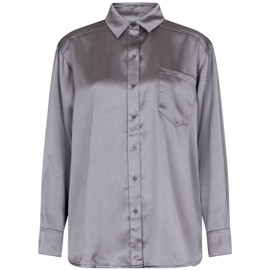 Dalma Crepe Satin Shirt Grey