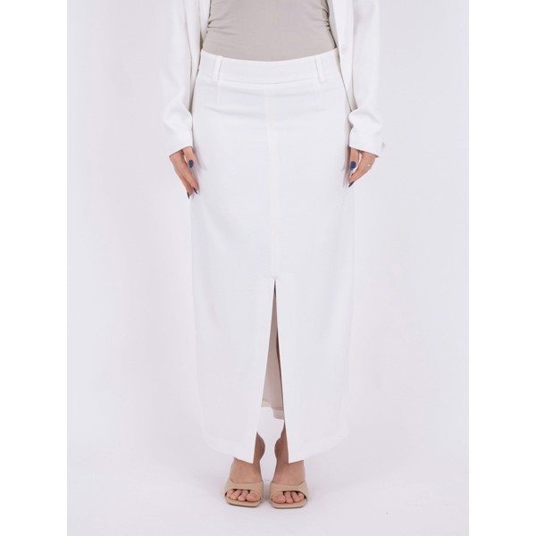 Vinti Melange Skirt White
