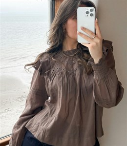 Simkie S Voile Blouse Light Brown