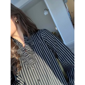 Brielle Tone Stripe Shirt