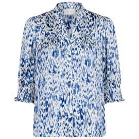 Diana Graphic Blouse Blue