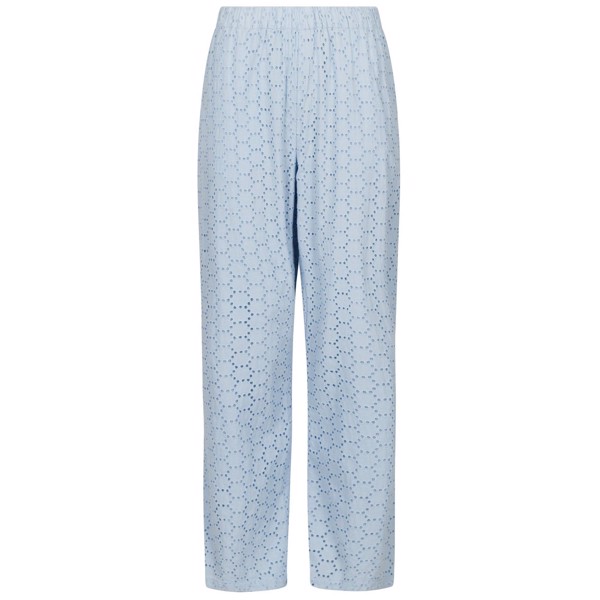 Claira Broiderie Pants Light Blue