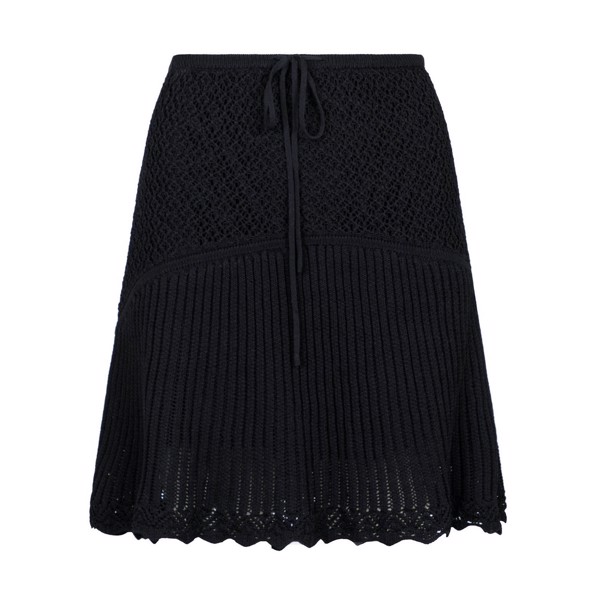 Judith Knit Skirt Black