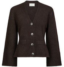 Pixie Knit Cardigan Dark Brown