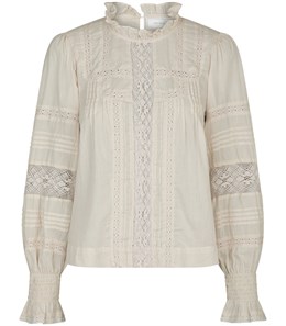 Ebba S Voile Blouse Ivory