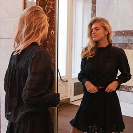 Ebba S Voile Blouse Black