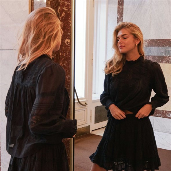 Ebba S Voile Blouse Black