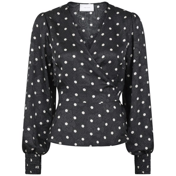 Merry Retro Dot Blouse