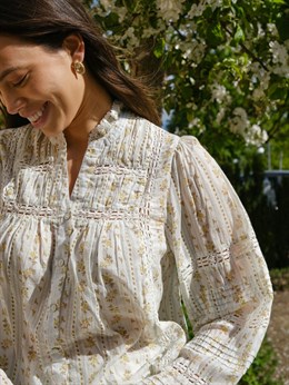 Lyla Soft Border Blouse