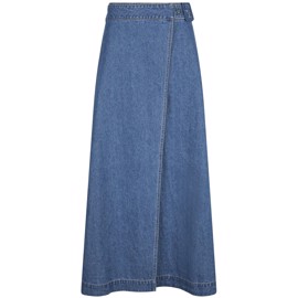 Nina Wrap Denim Skirt