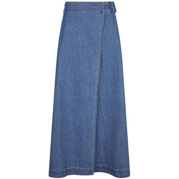 Nina Wrap Denim Skirt