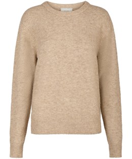 Dina Soft Knit Blouse Sand Melange