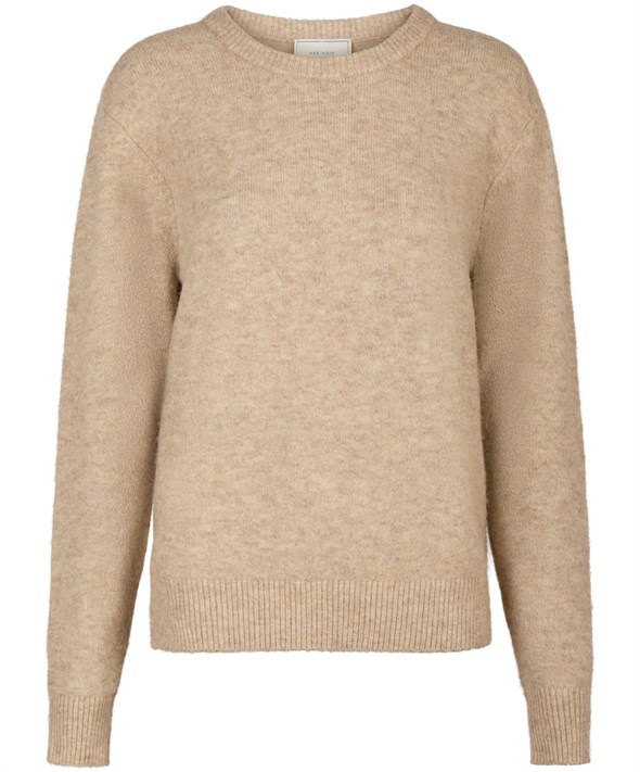 Dina Soft Knit Blouse Sand Melange