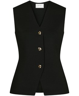 Sway Smooth Knit Waistcoat Black