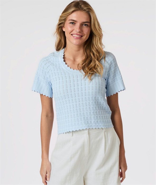 Meiko Solid Knit Blouse