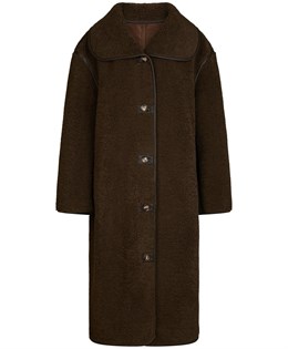 Carmen Teddy Coat Dark Brown