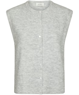 Everest Knit Vest Light Grey Melange