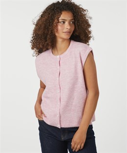 Everest Knit Vest Light Pink