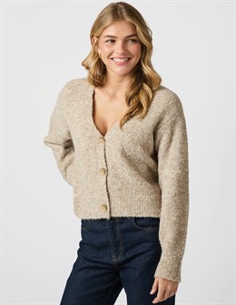Lavanda Boucle Knit Cardigan