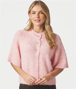 Benuta Fluffy Knit Cardigan - Light Pink