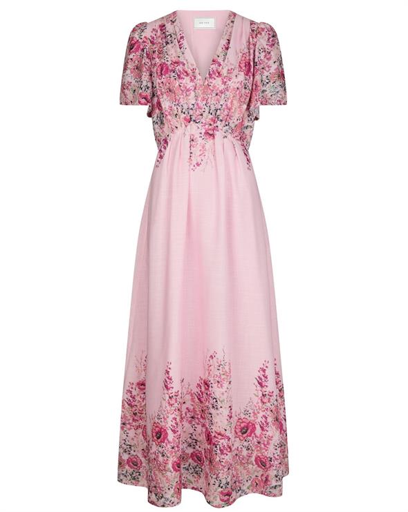 Serna Flower Print Dress Light Pink