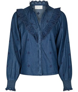 Degas Denim Blouse - Blue