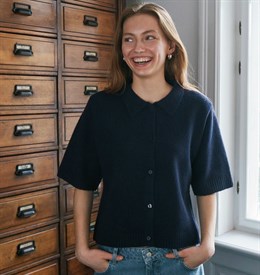 Cunna Knit Blouse - Navy